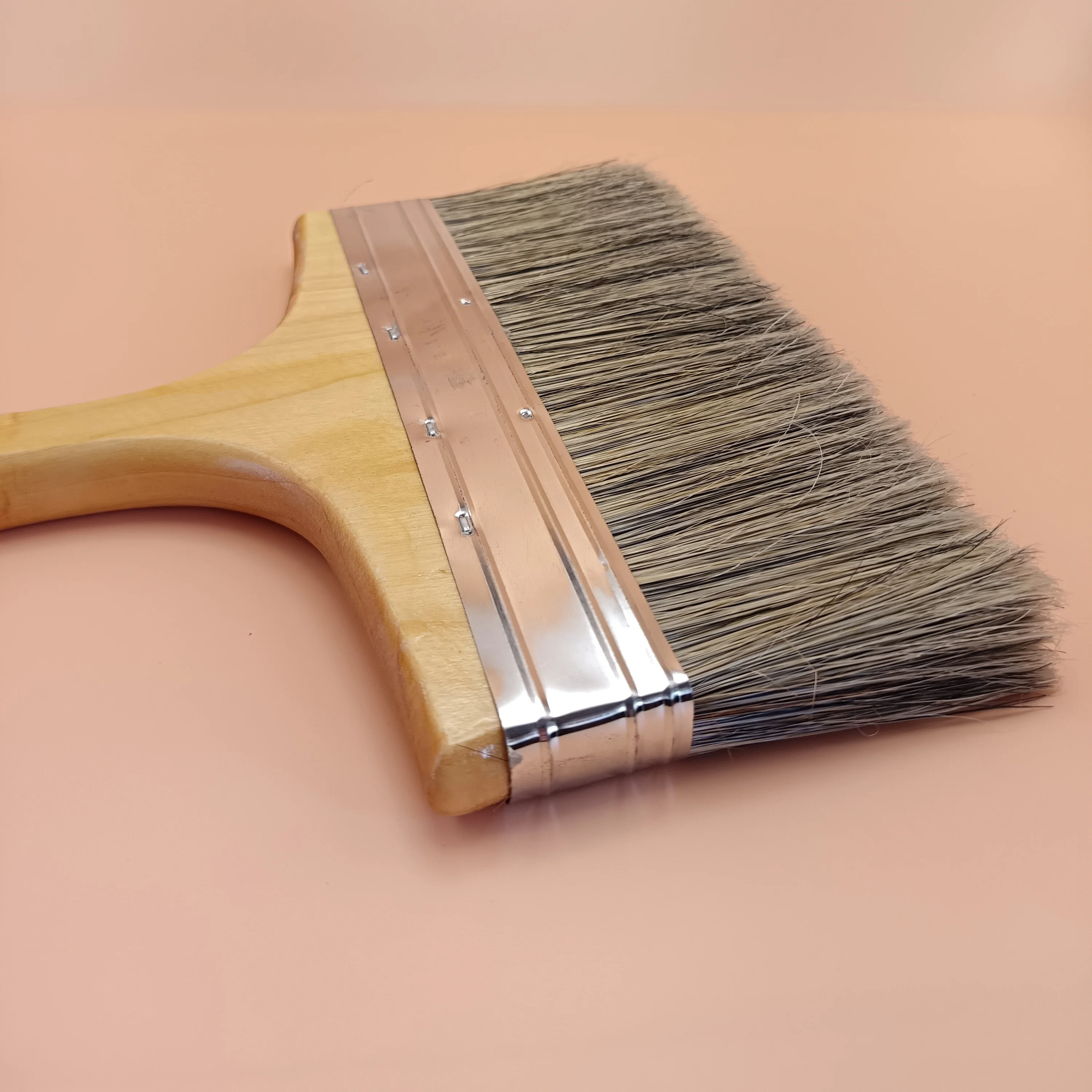 hot sale hair loss fence varnish painting brushes hog bristle painting brush with wooden handle
