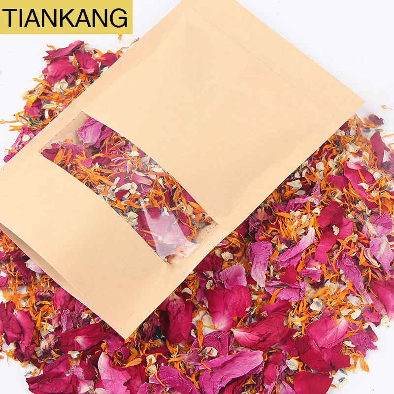 2022 Hot Selling 1L Custom 100% Natural Dried Rose Petals Confetti Biodegradable for Wedding Decoration Premium FBA