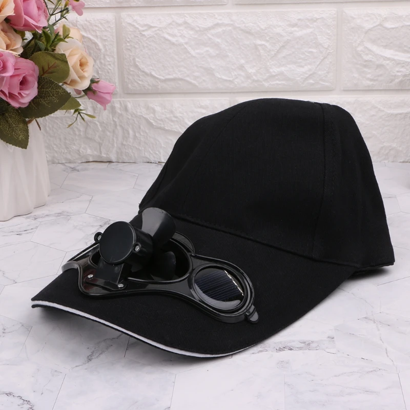 Summer Sport Outdoor Hat Cap With Solar Sun Power Cool Fan Bicycling Climbing Baseball Cap