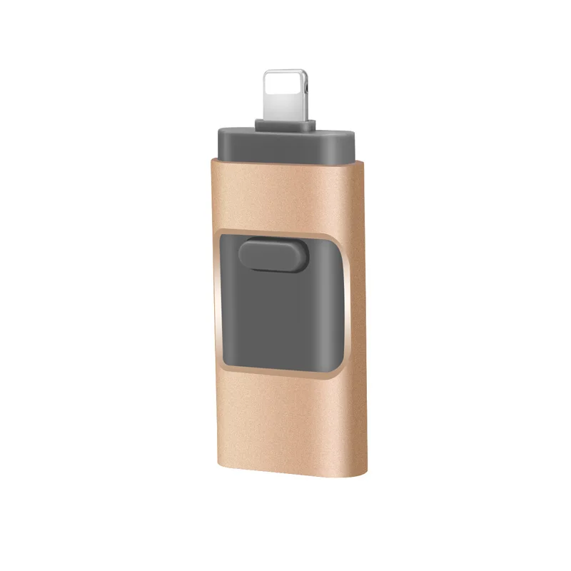 
Wholesale price flash usb disk custom logo metal OTG usb memory drive gifts pendrive 3 in 1 otg usb flash drive For iPhone iPad 