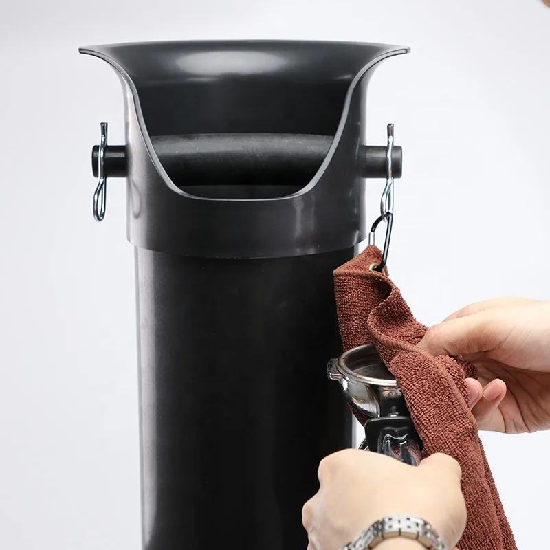 Barista accessories Abs plastic black scum bucket for espresso machine