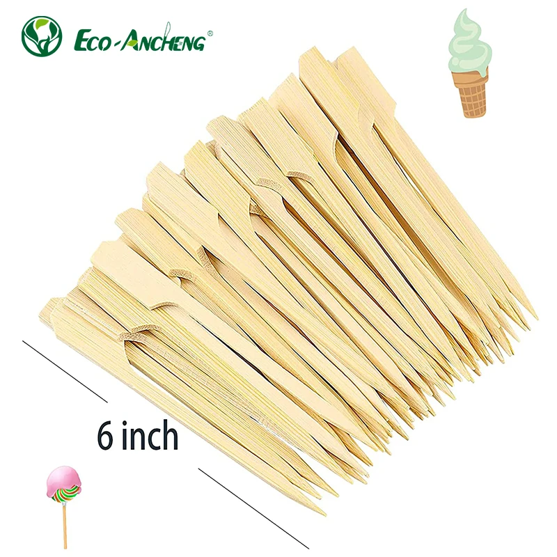 Eco friendly Bamboo Teppo Sticks Disposable Bamboo Barbecue Skewers For Restaurants