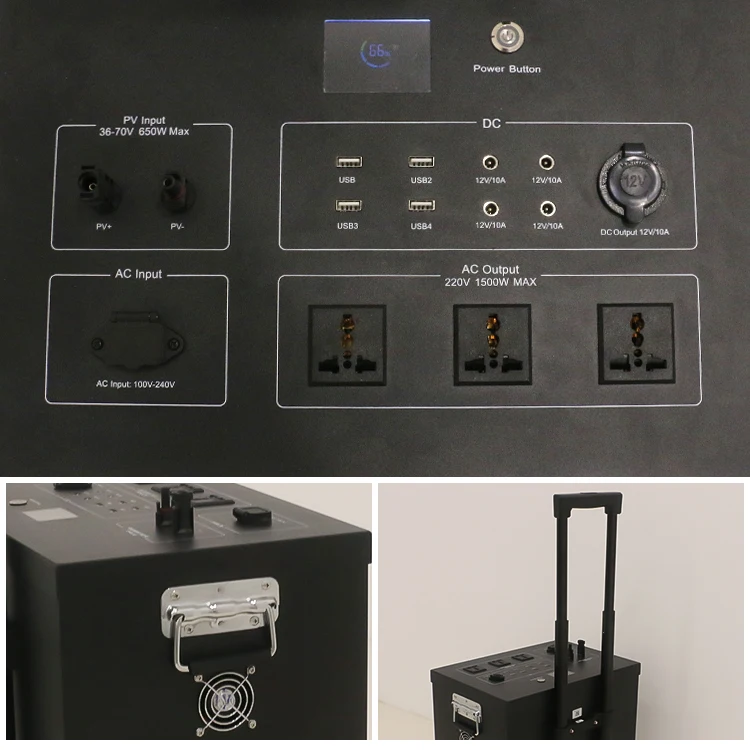 Outdoor Camping Use 5000W Portable Power Station Solar Enenrgy Generator Lifepo4 Battery Power Station With Solar Panel