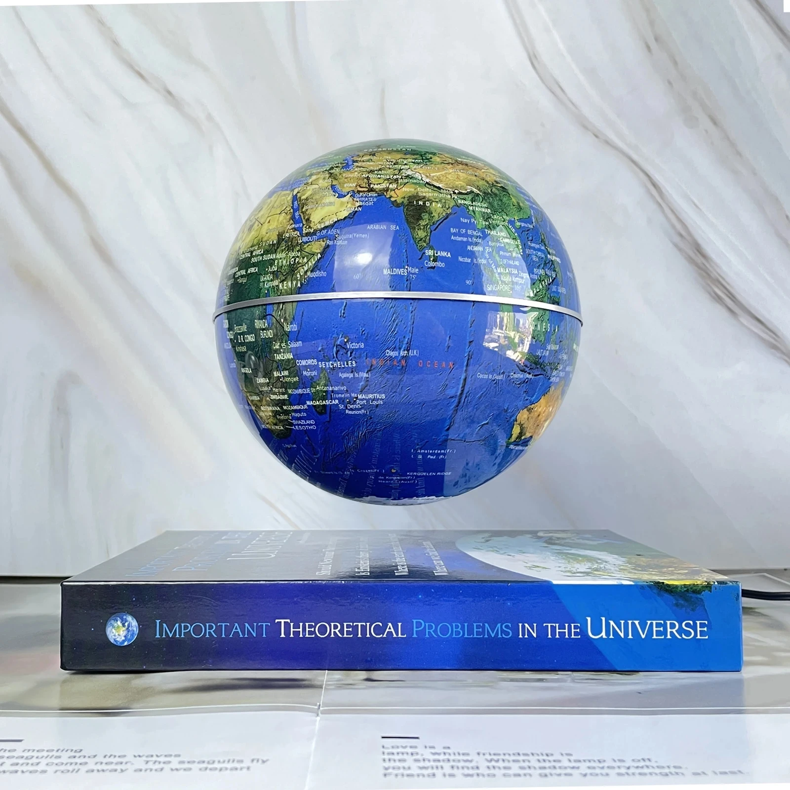 Floating Magnetic Levitation Book Shape World Globe Rotating Gift for Kids 360 Degree Levitating Globe Home Decoration