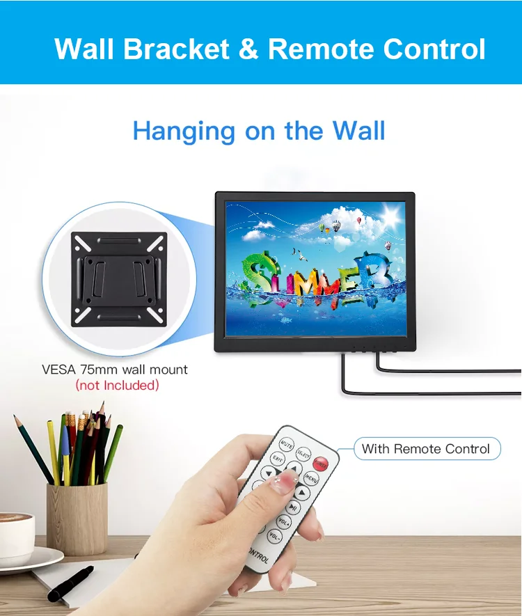 12 Inch Mini Lcd Monitor Hd Industries Lcd Led Hdmi Monitor For Computer Pc