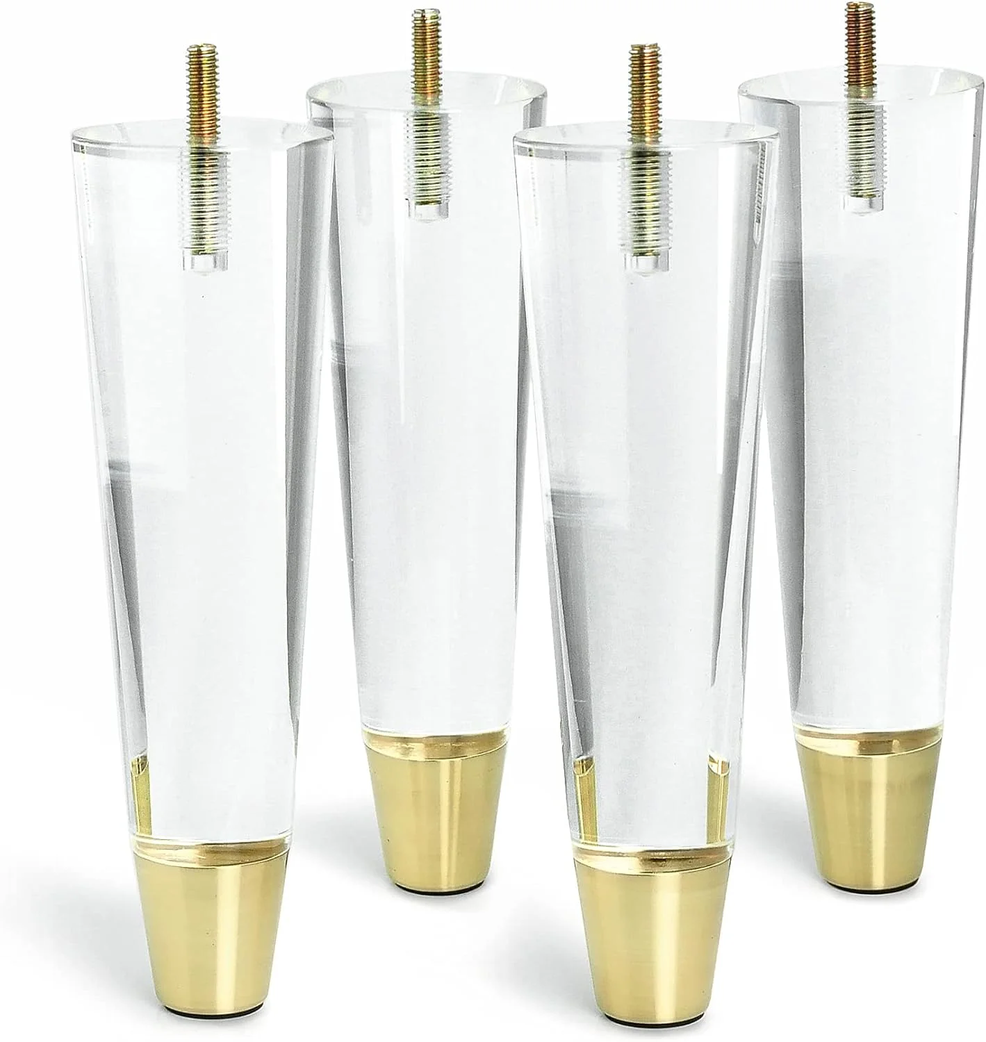 Transparent Acrylic Furniture Table Legs for Dining Glass chairs Clear Acrylic For Table Sofa with Acrylic Cabinet Legs Feet