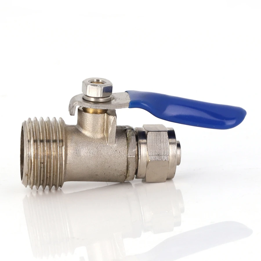 Увлекательная цена, новый тип, фитинг для очистителя воды обратного осмоса, адаптер для подачи воды, латунный шаровой клапан