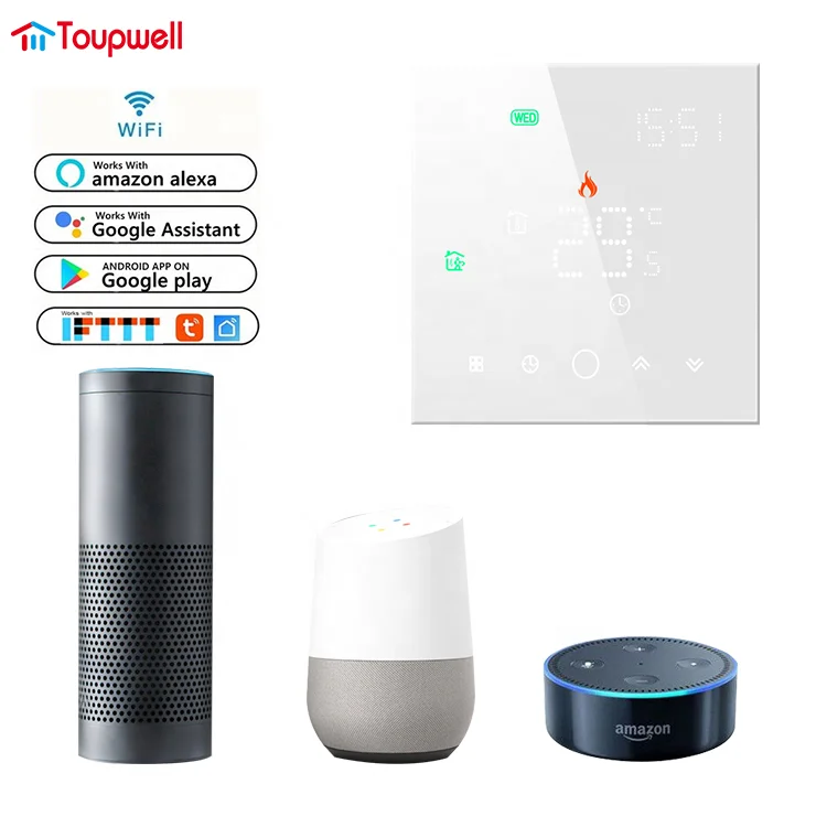 NEW LED colorful touch wifi air conditioner thermostat for fan coil unit