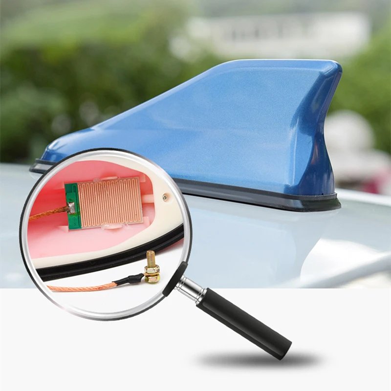 Decoration Antenna Car Shark Fin Antenna Second-generation Car Tail Modification Special With Signal Radio Antenna