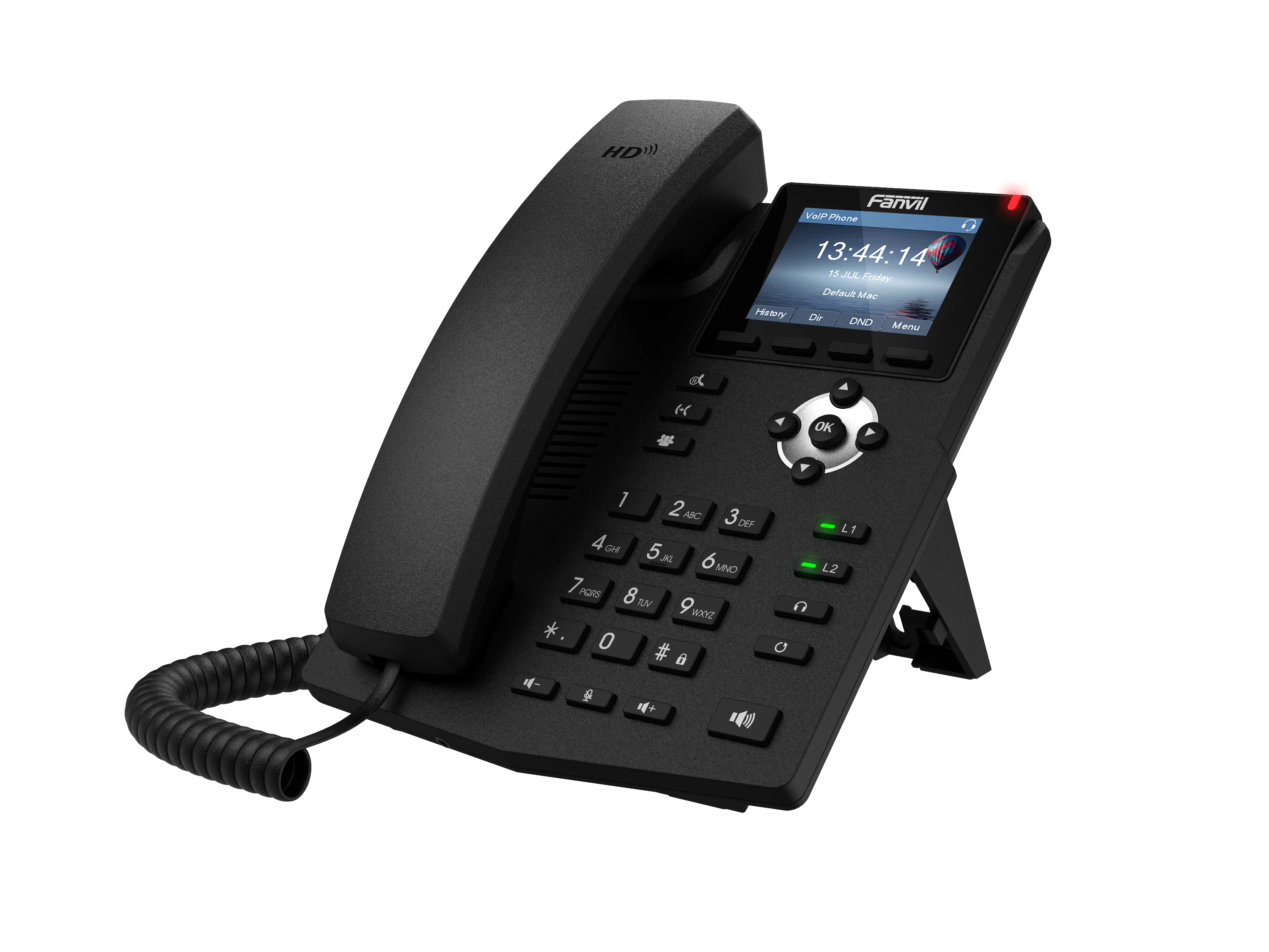  Fanvil 2021 Новый Популярный двухрядный телефон VoIP SIP IP-телефон с поддержкой POE и