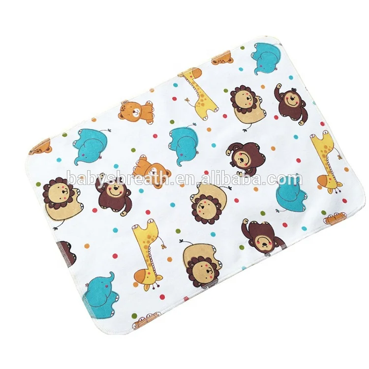 CM03 Waterproof Ultra Soft Infant Contoured Bamboo Baby Changing Pad Liners