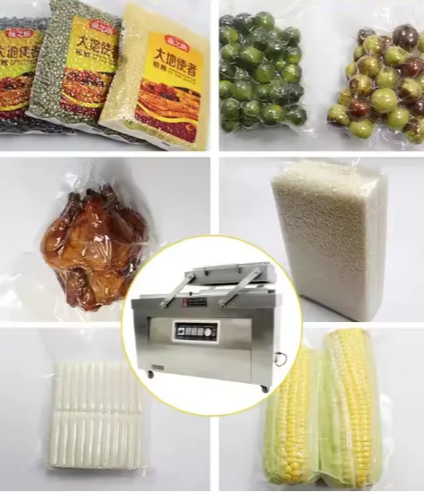 Automatic Vacuum Packaging Machine Frozen Food Vacuum Package Machine Vegetable Corn Rice Meat Goose Vacuum Packing Machines