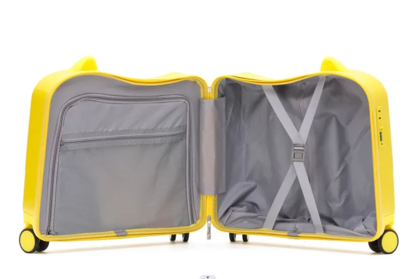 Ice Cream Shape Kids Luggage With Seat On Light Weight Hand Bags For Boy Girl Travel Suitcase