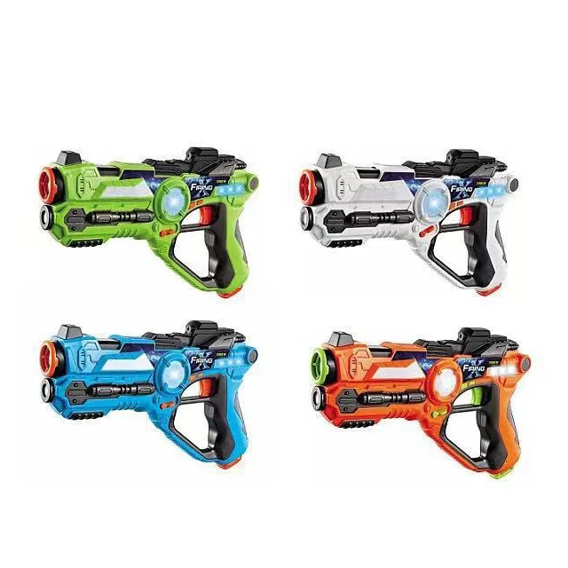 
Amazon Hot Selling Shooting Game Laser Tag Gun With Light Music Battle Game Plastic LaserTag Gun For Kids 