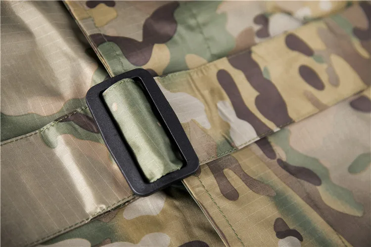Tactical Waterproof CP Camouflage Plastic Raincoat Durable Poncho Camo Adults Men Rain Poncho