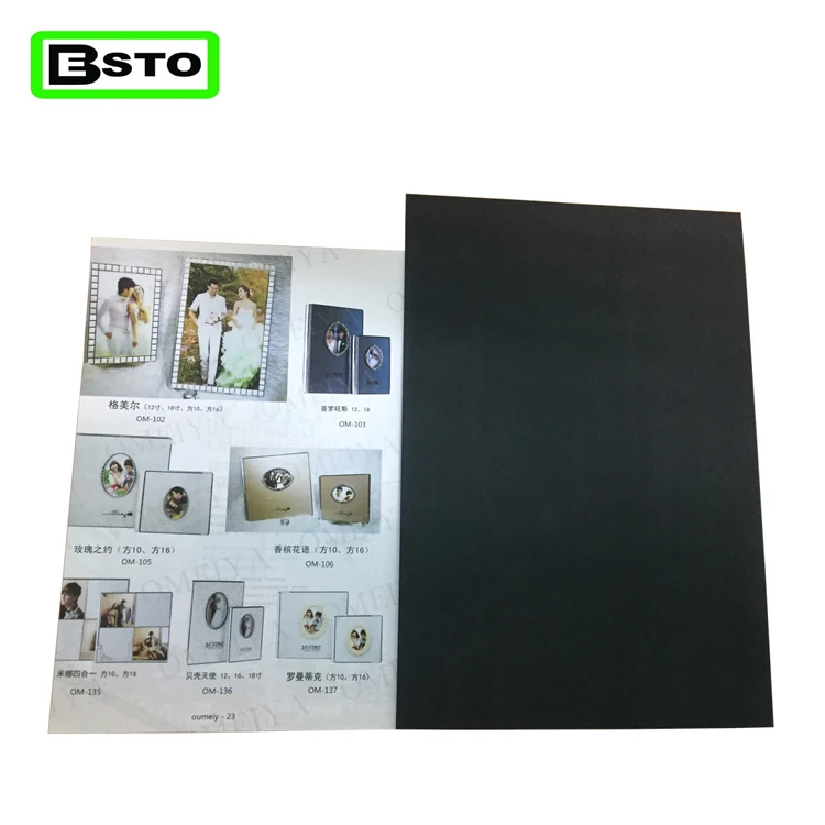 PVC book binding materials photo album paper sheets