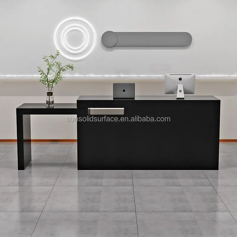 New Modern Design Salon Furniture Barber Shop Marble Beauty Hair Front Salon Reception Desk