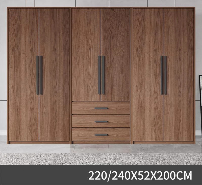 Modern Style Wooden Overall Bedroom Furniture Customized Solid Wood Large Closet