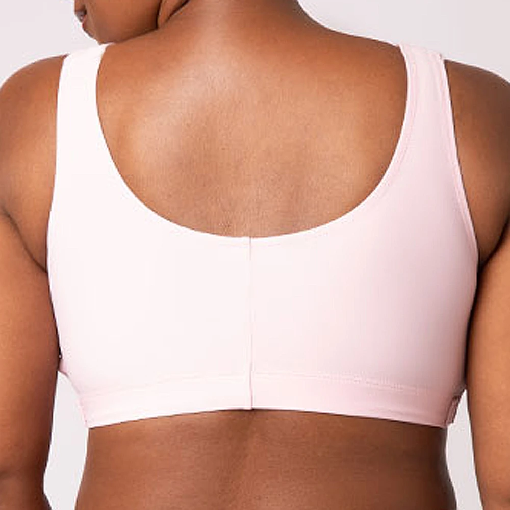 Wholesale Soft Comfort Right Mastectomy Bras With Pockets Breast Compression Bra Post Surgery Zip Front