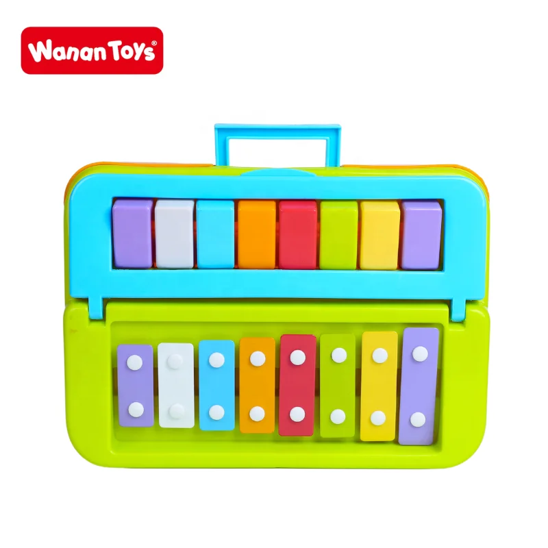 2 in 1 eight- tone  Kids Early Educational Musical  Baby plastic Music Percussion Instrument  Toy children funny xylophone piano