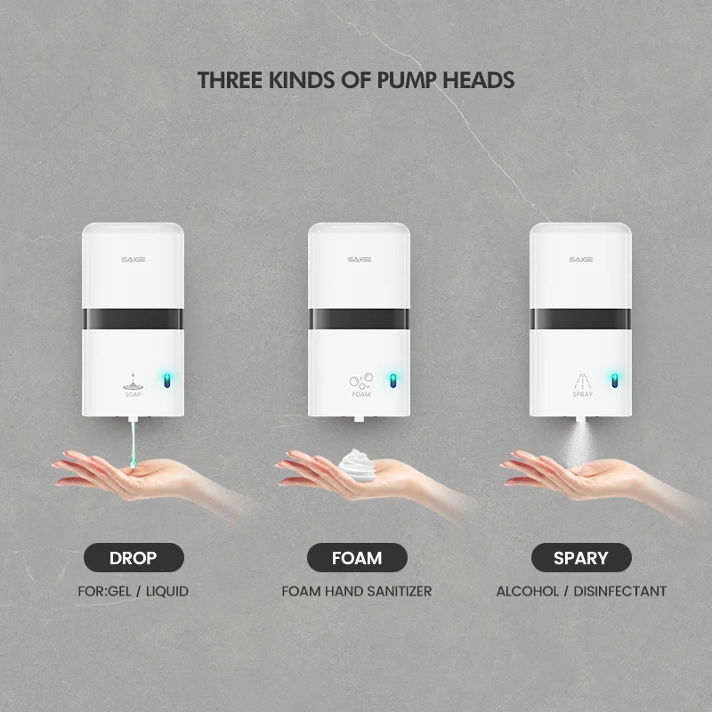 600ml Automatic Soap Dispenser Sturdy Practical Wall-Mounted Made ABS Plastic Factory Direct Sales OEM/ODM Logo Printing