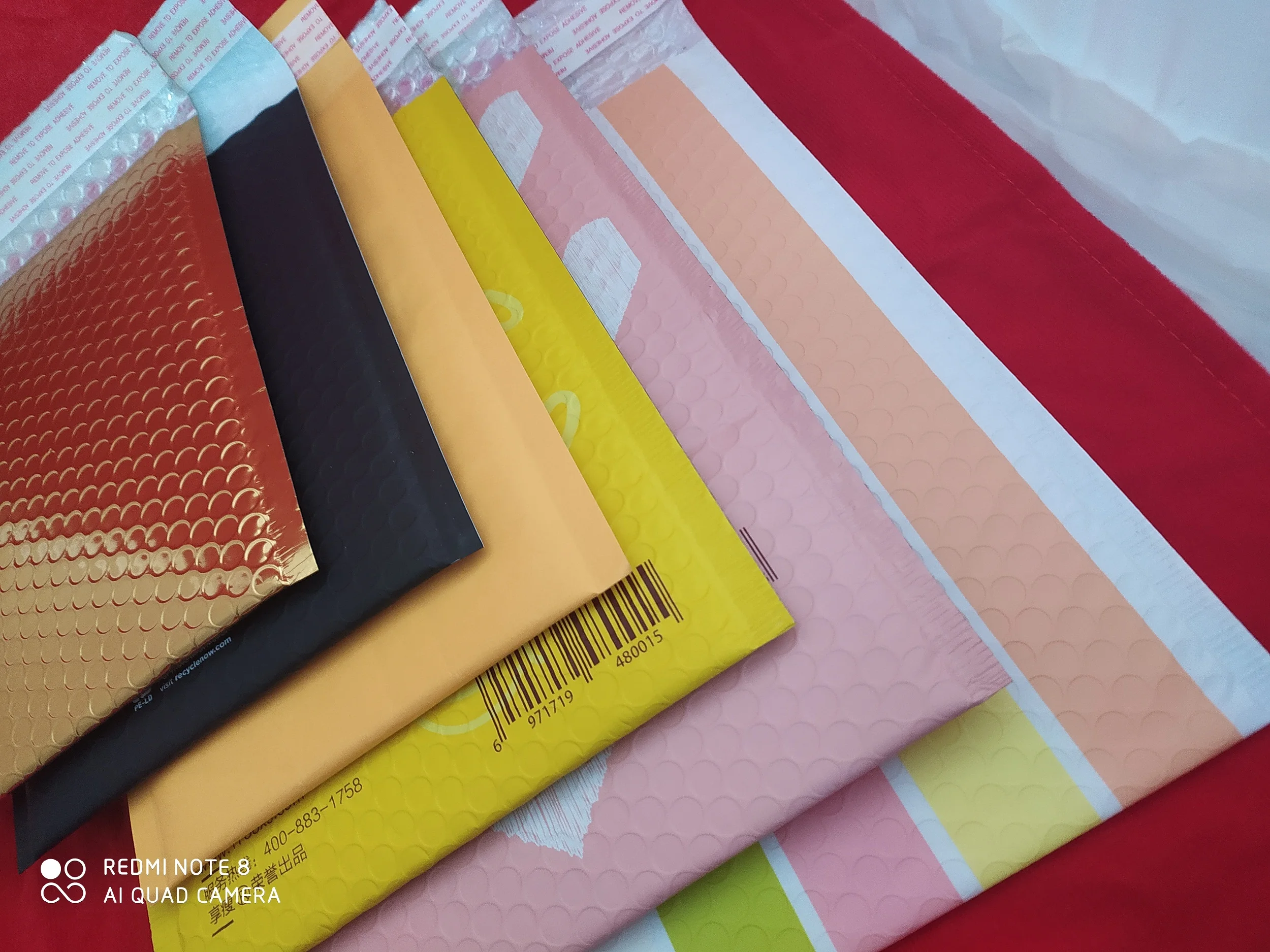 new 2023 best quality Custom logo poly bubble mailer printed courier bags shipping  mailers wrap bubble lining Kraft paper