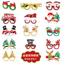 Factory Wholesale Home Euro-American Festive Party 3D Christmas Glasses With Decoration Supplies