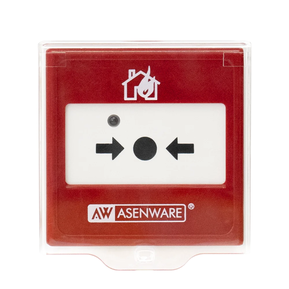 Asenware Resettable Conventional Call Point Manual 24V LPCB Approved Manual Call Point for Fire Alarm System