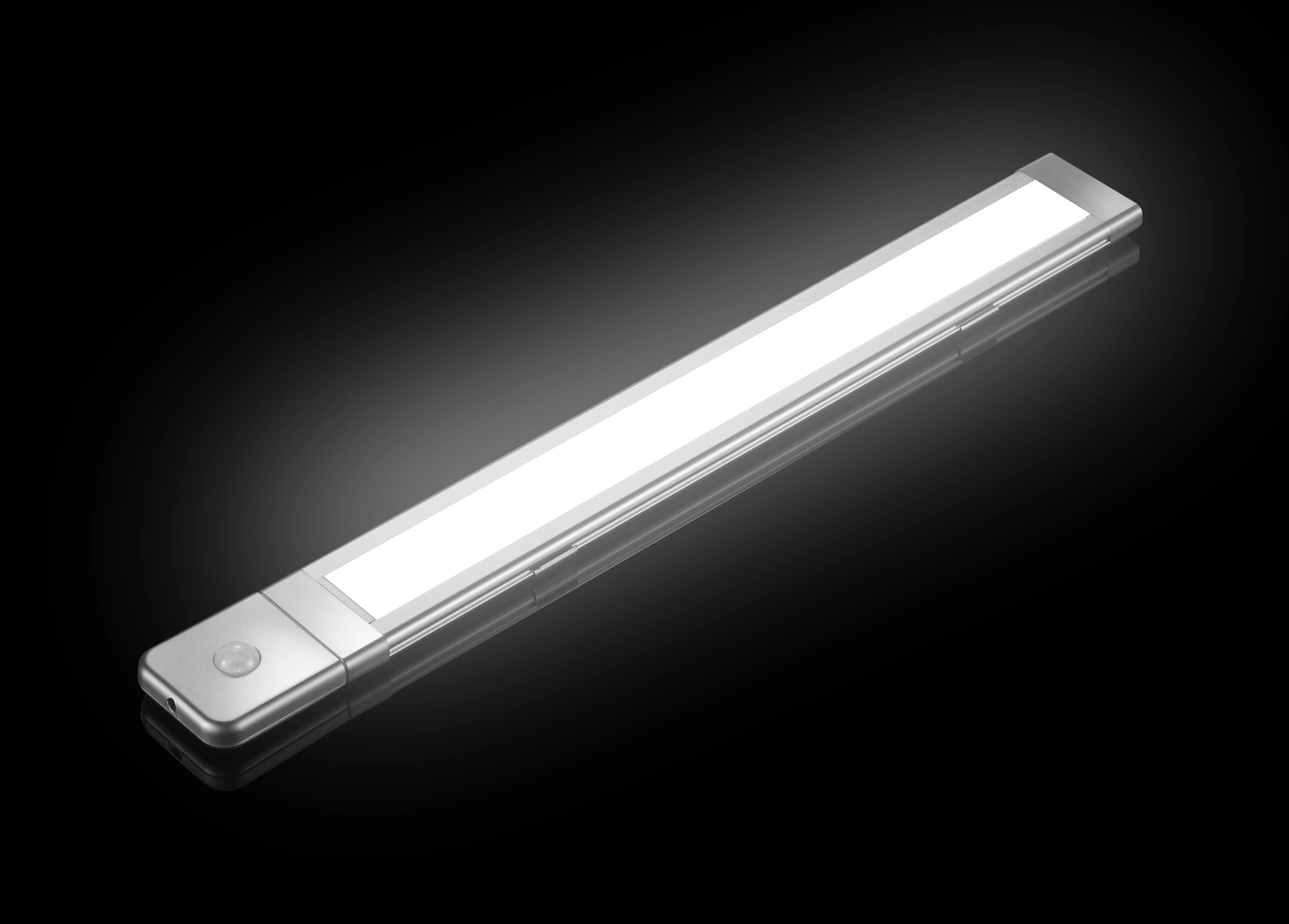 ultra thin LED motion sensor linear aluminium Strip Bar Light  for under cabinet  funiture showcase shelf with surface mounting