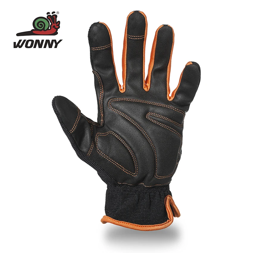 Cheap price manufacturer custom black utility mechanic gloves
