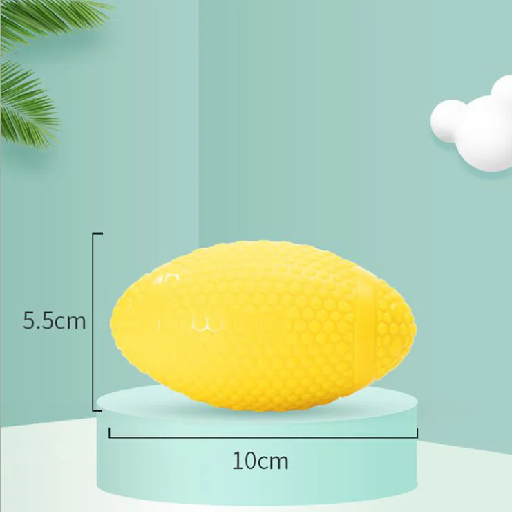 Football Food Ball Dog Lovely Latex Toys Pet  Chewing ball sound dog playing Toys