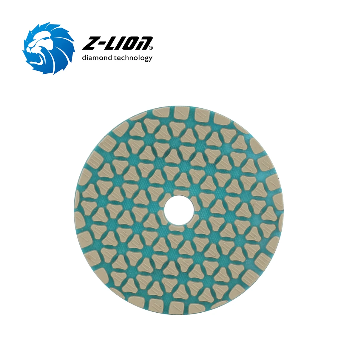 Z Lion diamond sanding disc dry use granite marble hand polishing pad