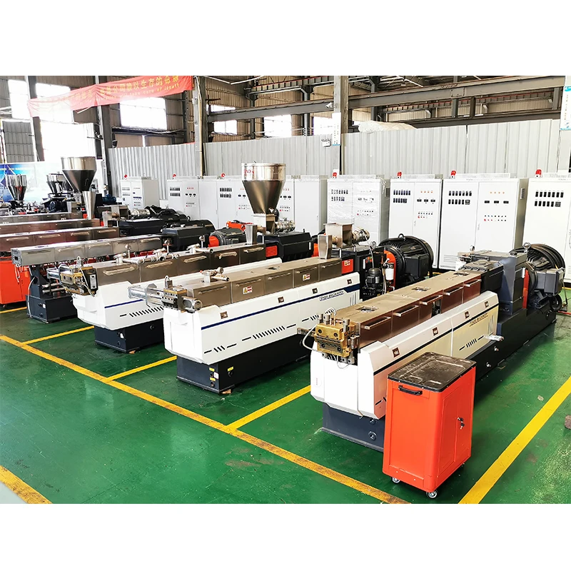 Double Stage High Output PET PP bio plastic recycling twin screw extruder pellet machine pe and pelletizer granules making