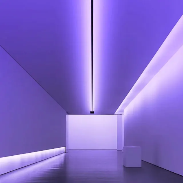 Creative Steel Strip Linear RGB Colorful Light No Main Lights Decorative Living Room Restaurant Bedroom Aisle