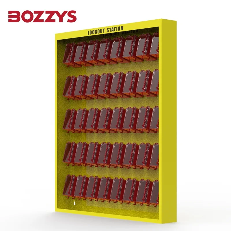 Can Accommodate 40 Boxes Safety Lockout Station Suitable for the Storage of Isolation Locks