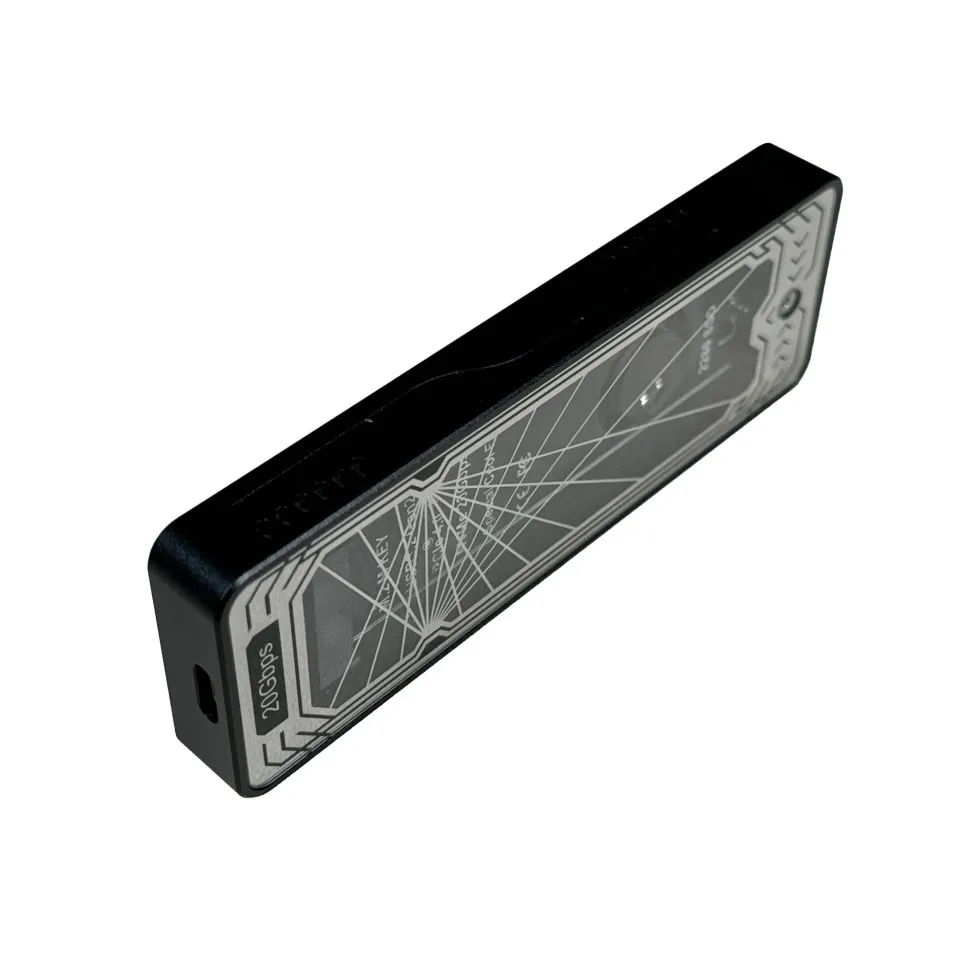 Aluminum alloy tempering glass M.2 NVME USB3.2 Hard Disk Enclosure Case box M.2 SSD Type-C Hard Disk Box with Turbofan