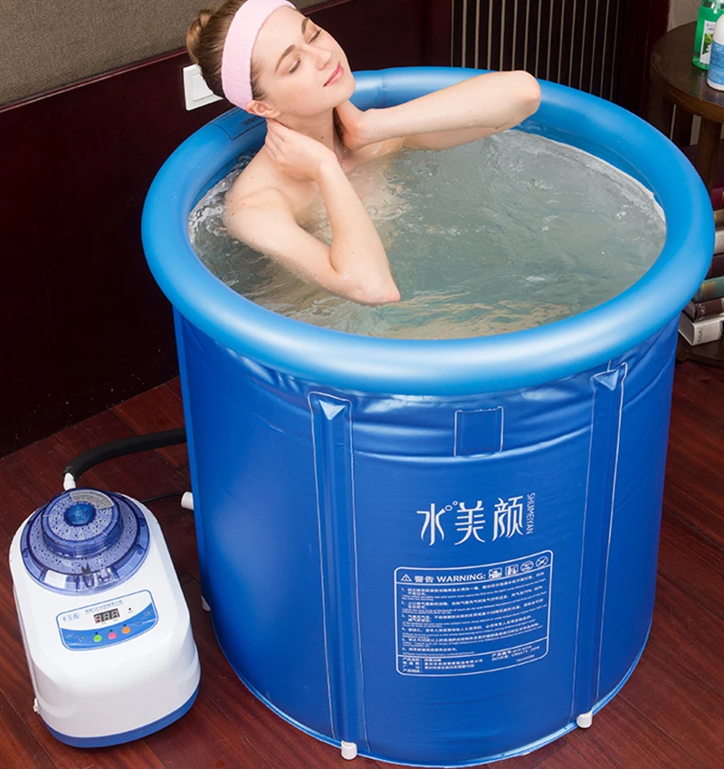 Eco-Friendly PVC Folding Inflatable SPA Bath Barrel PVC Mini Steam Generator