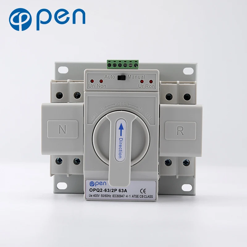 ATS 3P 4P auto transfer switch dual power automatic 63 apm 3 phase changeover switch