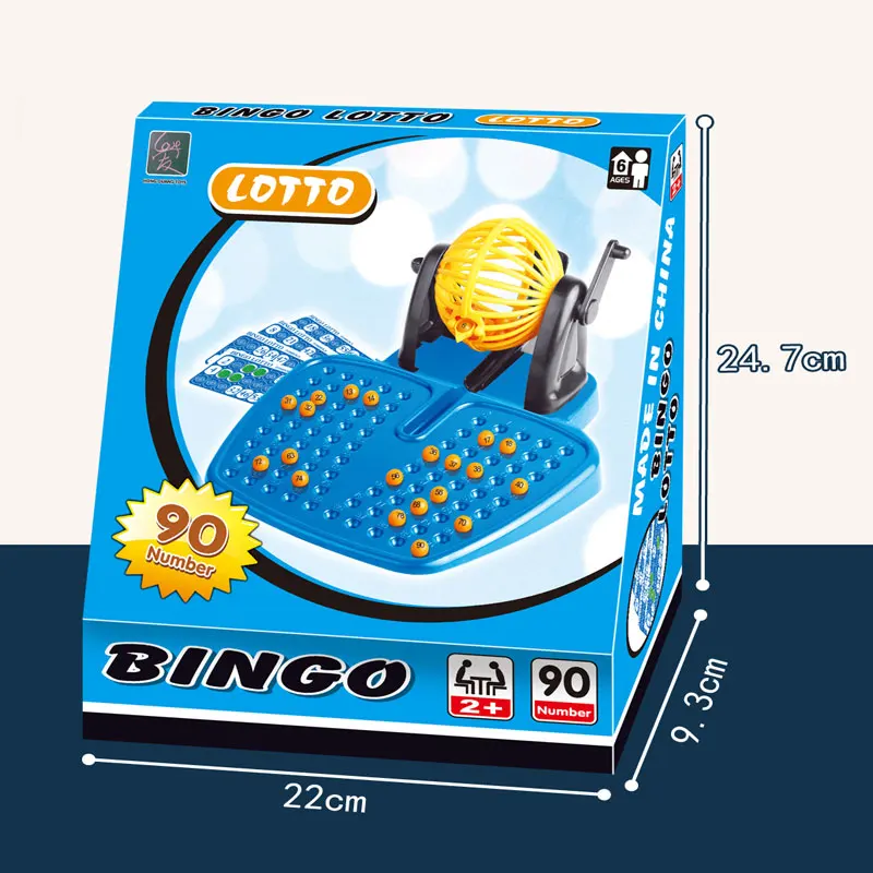 Family game party toys educational toys  90 numbers lottery bingo game with 48 cards