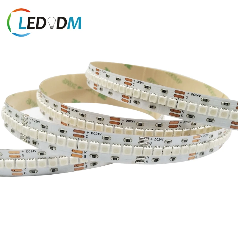 High Density 3838 LED RGB 120leds/m 5mm 8mm 10mm 12mm Width Strip Same Brightness As 5050 with Smaller Size