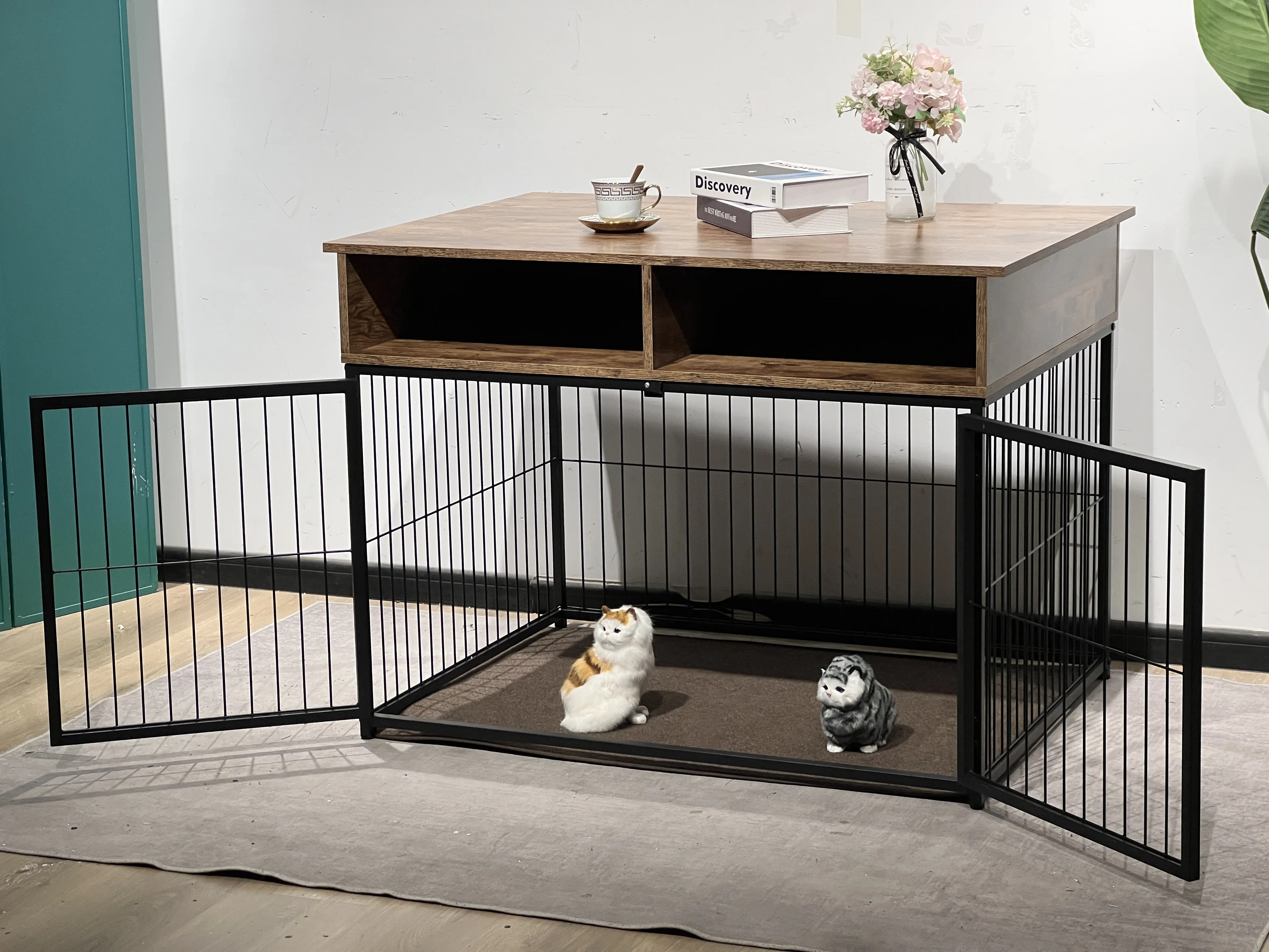 Dog Kennel Cages Pet Crates Hot SellingMental Pet Fence Cage for Dog House Pet Cages