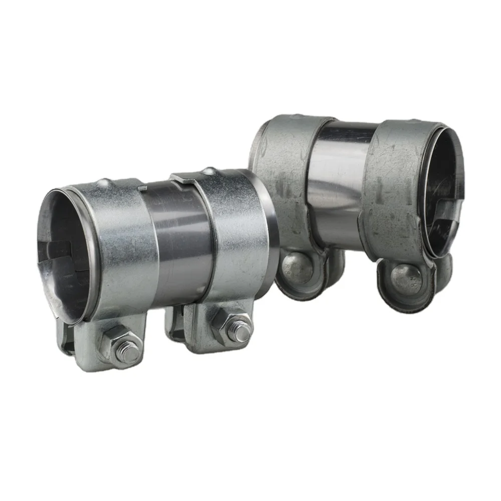 OEM High Strength SS304 Exhaust Sleeve with Three-Layer Walls Metal and Aluminium Pipe Clamp for Heavy Duty Usage