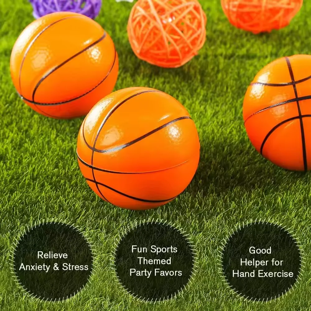 Custom Basketball Stress Ball Mini Foam Squeeze Sports Ball Kids Toy Stress Anxiety Relief Balls for Theme Party