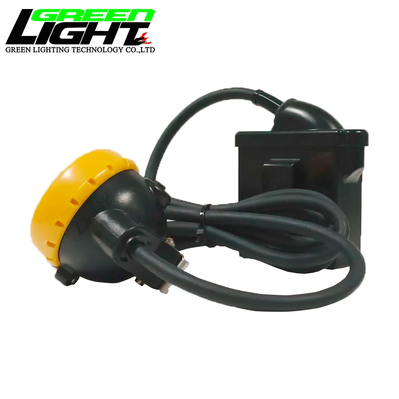 Kl5lm Strong 12000 Lux Mining Cap Lamp, 18 hours Long Duration Miner Corded Lamps, Underground Led Headlamps Industrial
