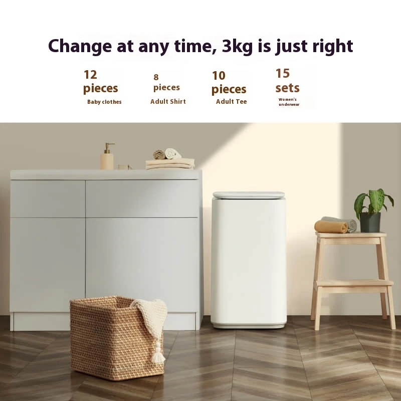 Original Xiaomi Mijia Mini Washing Machine 3kg Household Washing Machine White XQB30MJ102W
