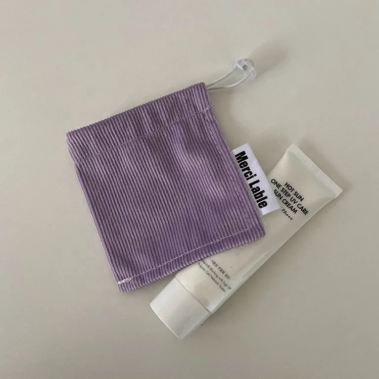 new design women flower vegetable seed packaging pocket popular pattern sweetie girl lipstick pack mini drawstring bag