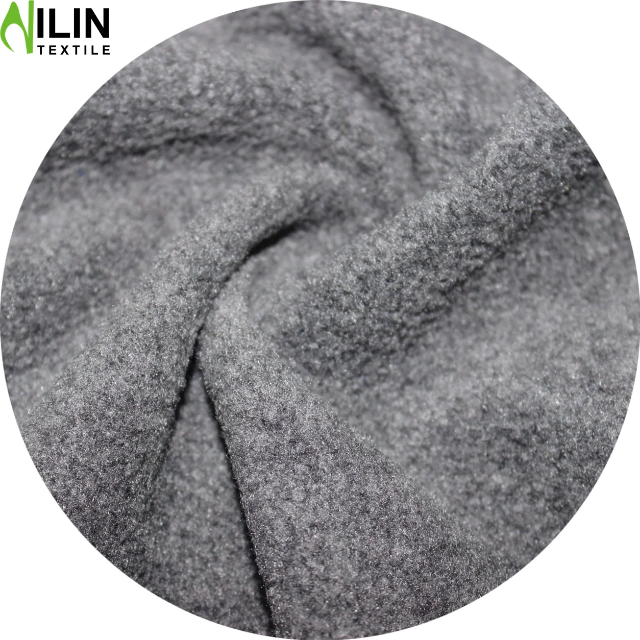 Недорогая Двухсторонняя матовая односторонняя микро-флисовая ткань серо-лилового цвета с защитой от накипи