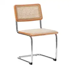 Home Republic Classic Cane Rattan Wicker Wooden Cesca Chair Cadeira Rota Chair Break Natural Rattan Chrome Dining Chair