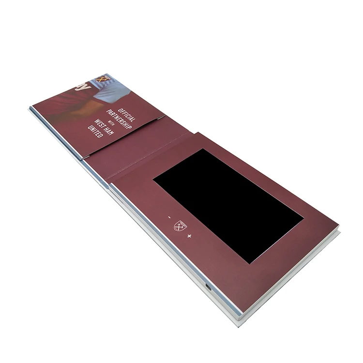
7 Inch Lcd Card Invitation Touch Screen Video Card Brochure Wifi Android For Promotion 