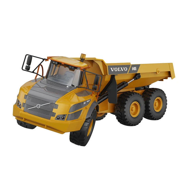 Double E Articulated Hauler Dump Truck E591-003 2.4G 1/20 6x6 Metal Self-Discharging Dump Truck Engineering Model Car